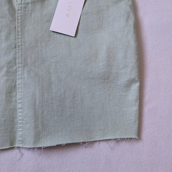 Pastel green jean skirt - Picture 3 of 6